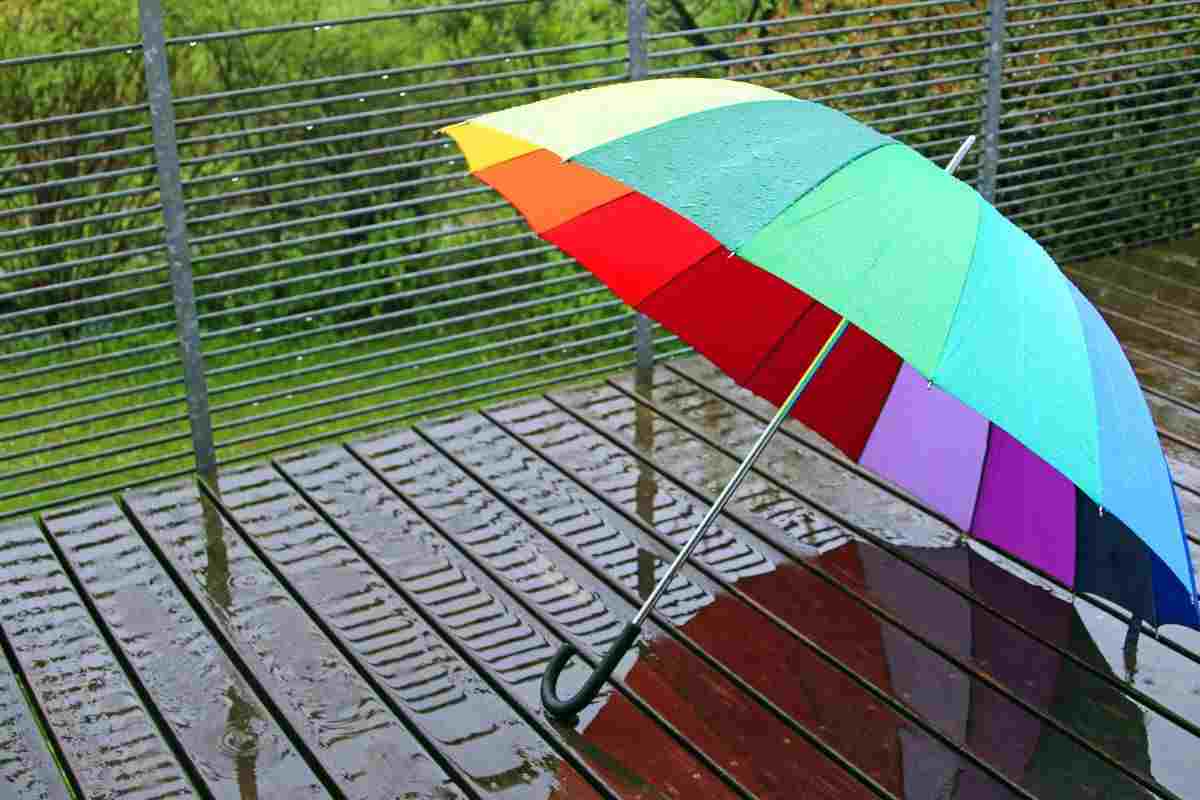 ombrello bagnato come asciugarlo