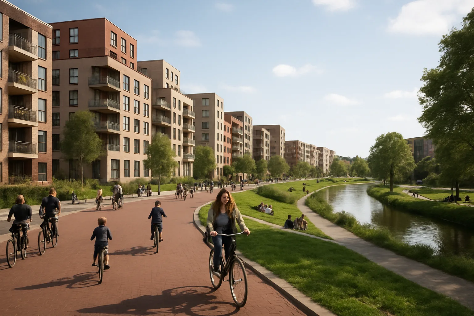 Quartiere senza auto a Utrecht: 12mila residenti, bici e pedoni, affitti calmierati